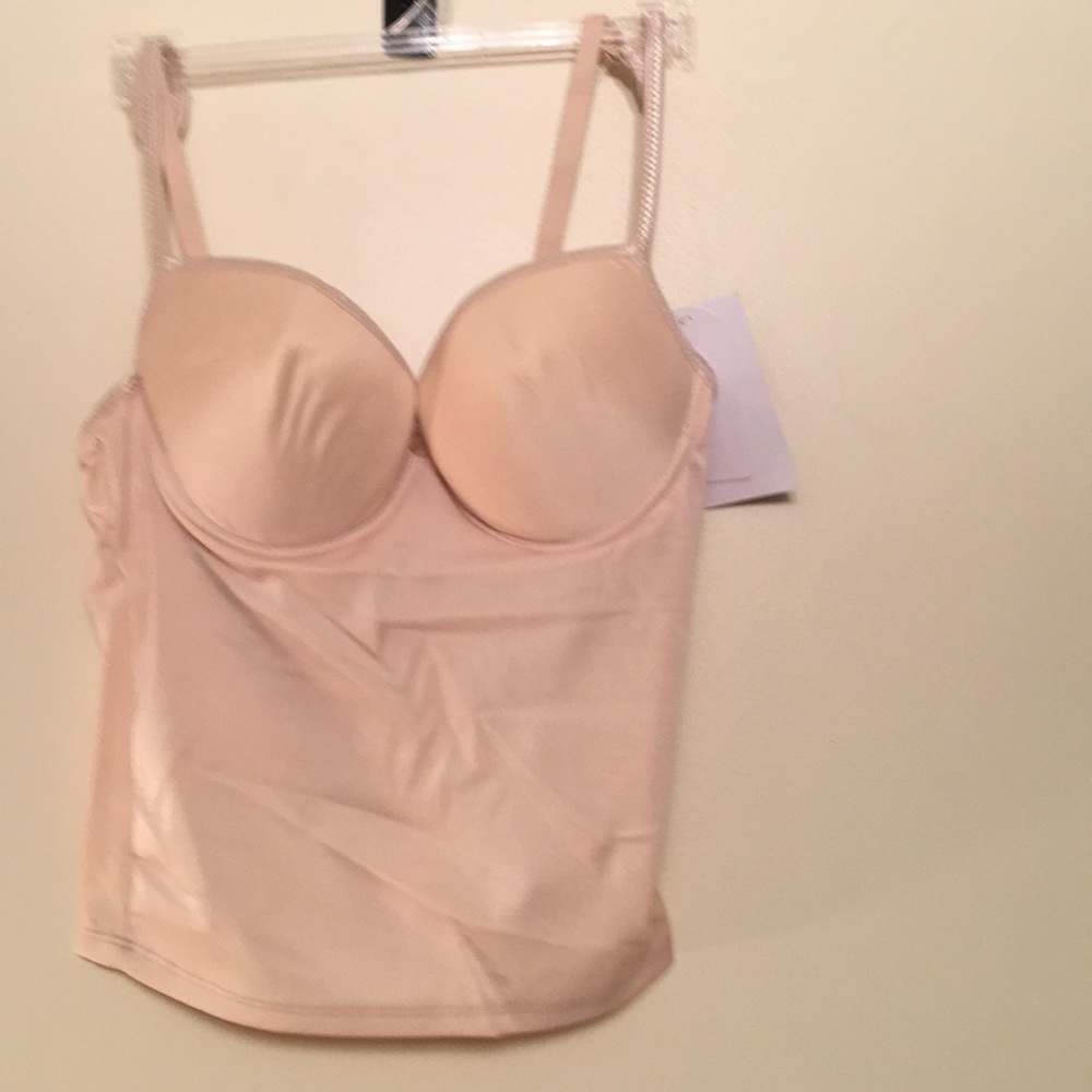 Sexy LiLy nude / tan Camisole Cami Bra NWT